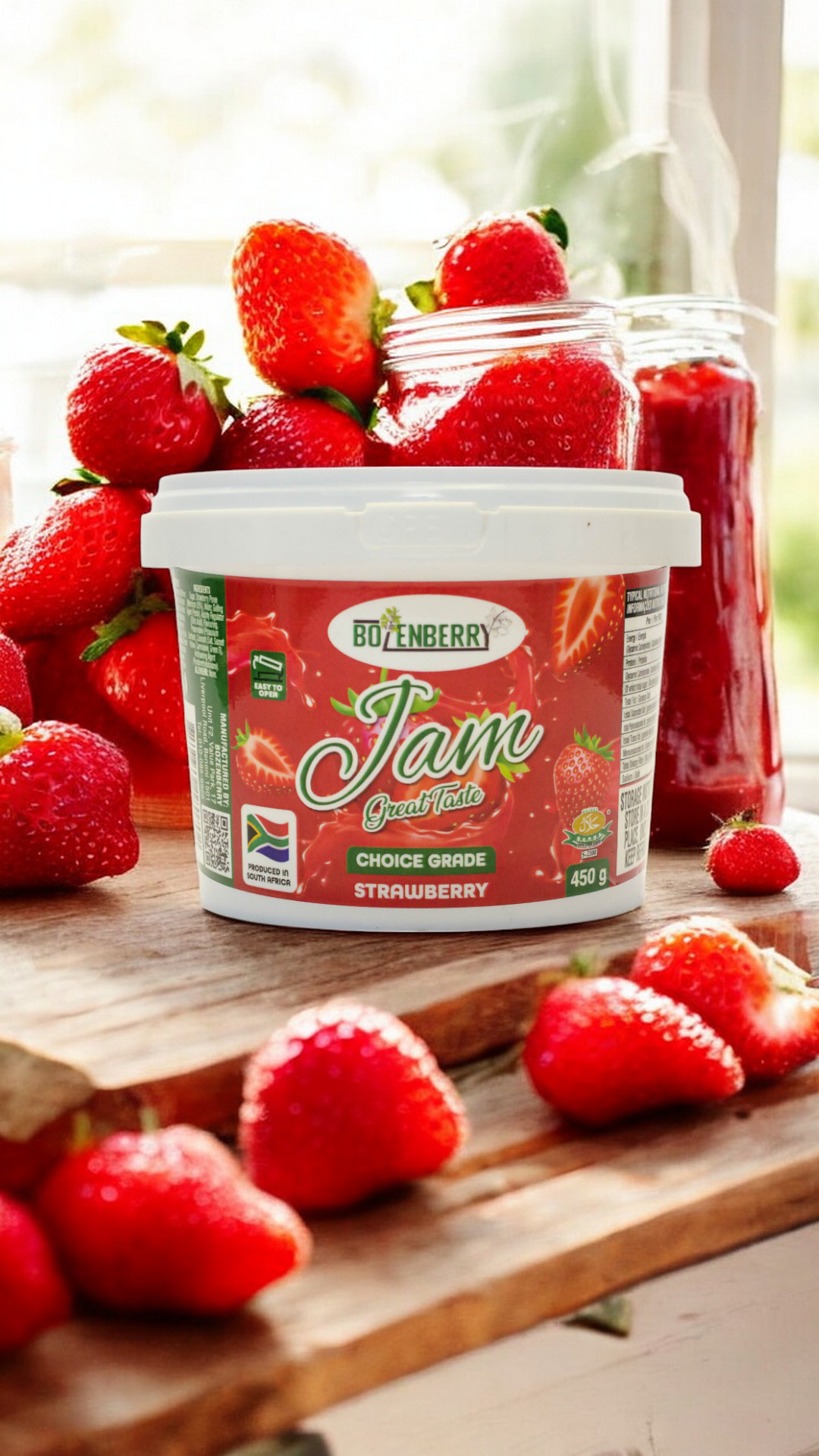 Strawberry Jam with Background