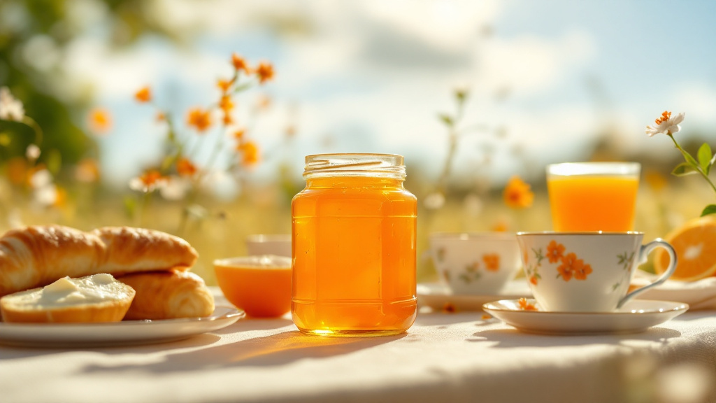 orange marmalde in an outdoor setting